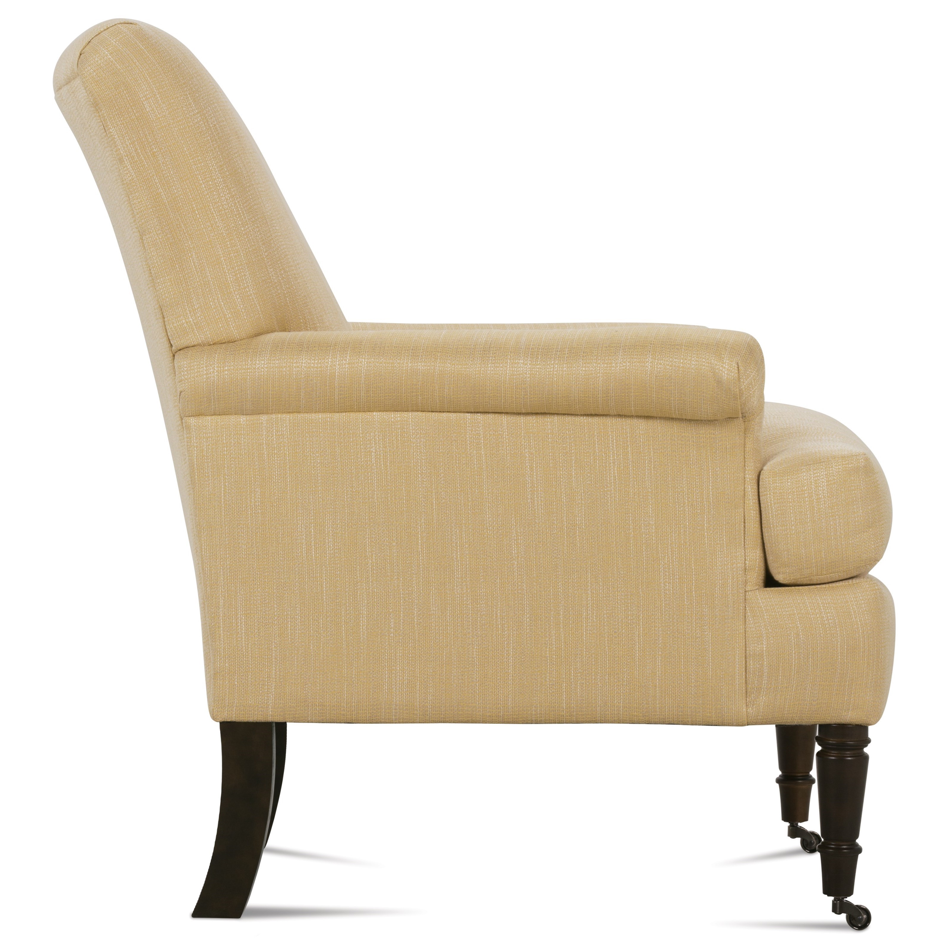 Rowe Hannah Traditional Accent Chair with Rolled Arms and Tight Seat